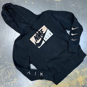 Nike Pull Over Hooded Sweater Medium Black Just Do It